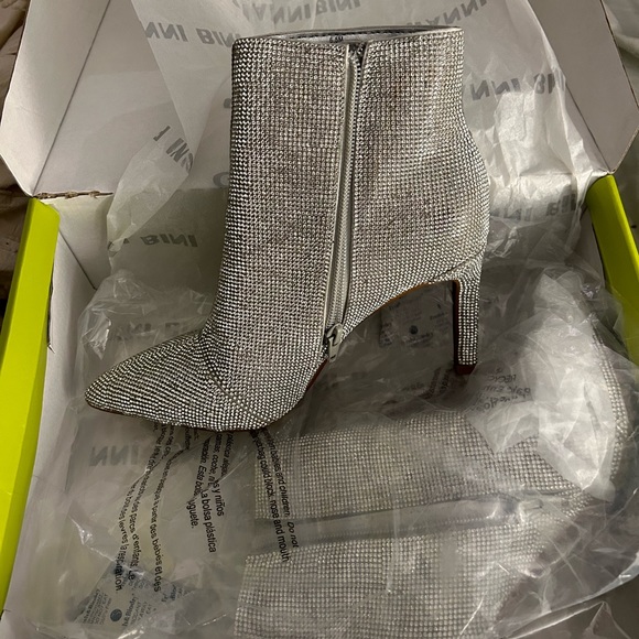 Gianni Bini Annina Rhinestone Embellished Stiletto Dress Booties - Picture 3 of 5